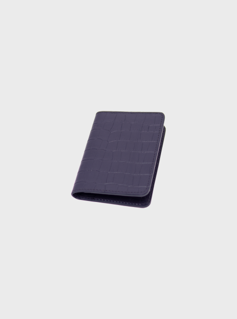 Portfel SIMPLE navy blue croco Portfel SIMPLE navy blue croco