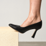 Buty na obcasie czarne 6