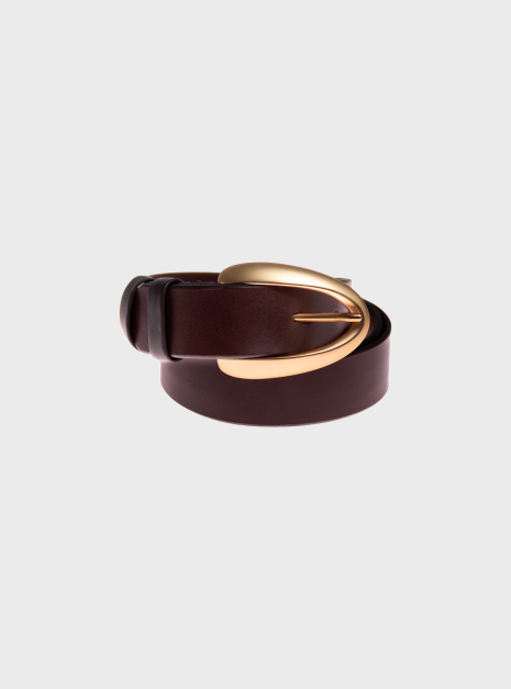 Pasek MINIMAL pearl gold brown leather 1 Pasek MINIMAL pearl gold brown leather 1