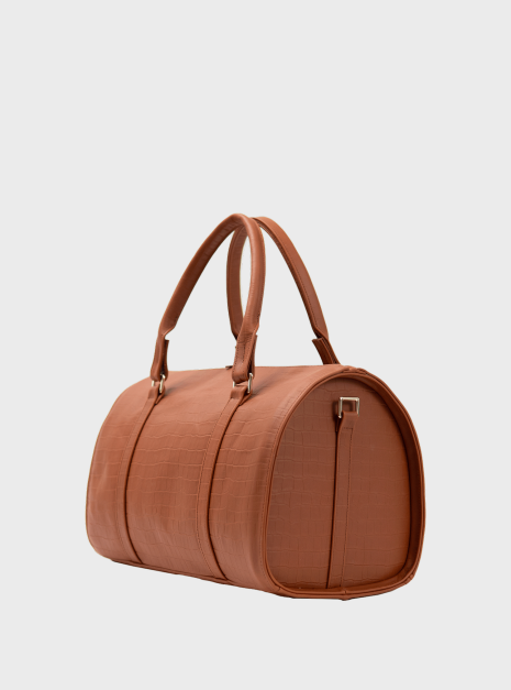 Travel Bag light brown croco 2 Travel Bag light brown croco 2