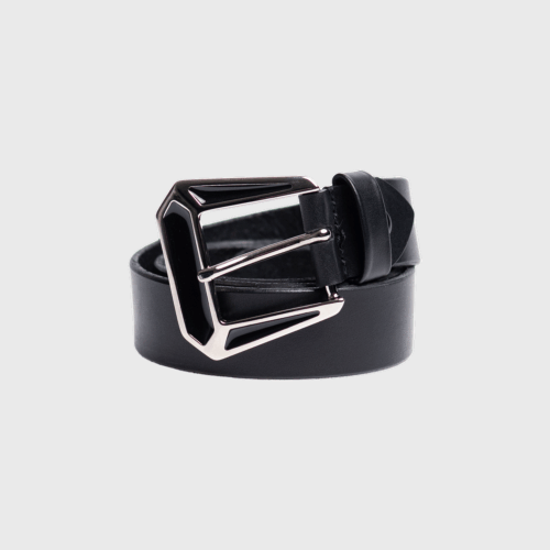 Pasek BABYLON silver/black/black